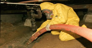 Water Damage Sugar Hill Technician In Crawlspace