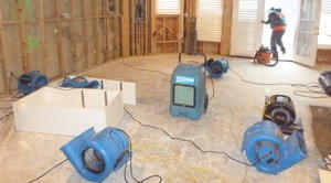 Laundry Room Flood Being Remediated